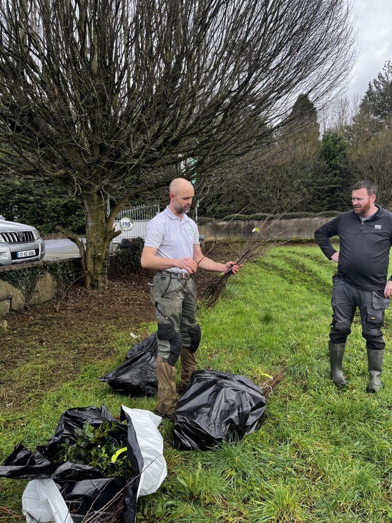 Planting trees at FRS Co-Op